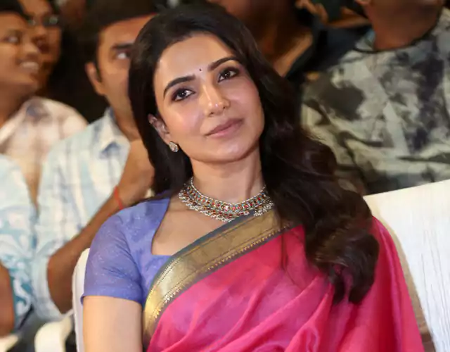 Samantha Radiates Elegance in Pink